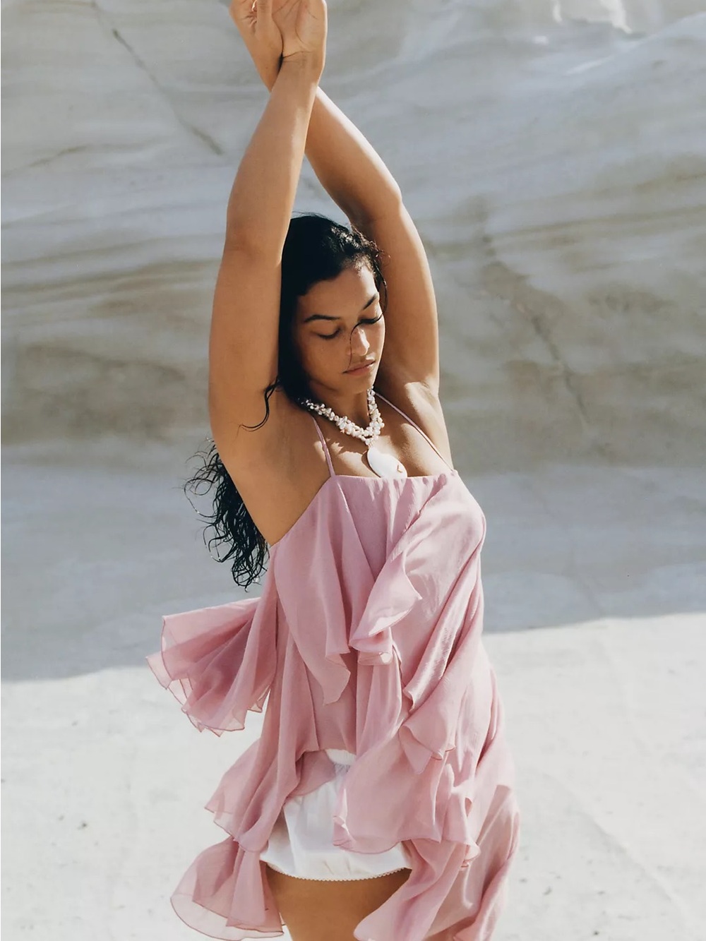 Anthropologie Tiered Floaty Dress